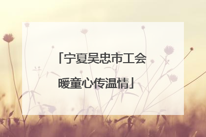 宁夏吴忠市工会暖童心传温情