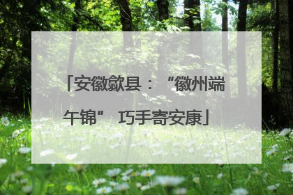 安徽歙县：“徽州端午锦” 巧手寄安康
