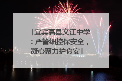 宜宾高县文江中学：严管细控保安全，凝心聚力护食安