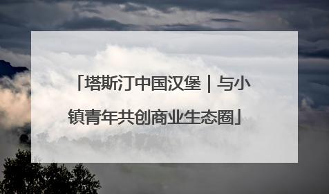 塔斯汀中国汉堡｜与小镇青年共创商业生态圈