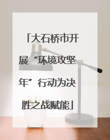 大石桥市开展“环境攻坚年”行动为决胜之战赋能