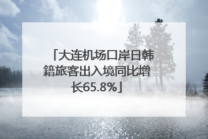 大连机场口岸日韩籍旅客出入境同比增长65.8%