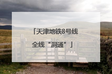天津地铁8号线全线“洞通”