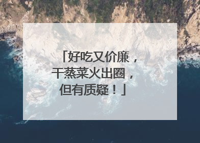 好吃又价廉，干蒸菜火出圈，但有质疑！