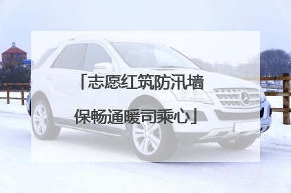 志愿红筑防汛墙 保畅通暖司乘心