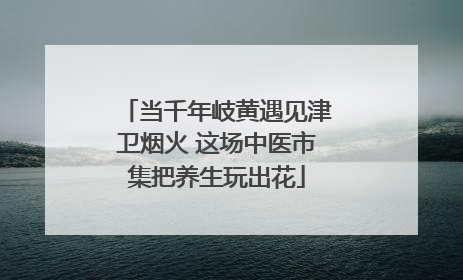 当千年岐黄遇见津卫烟火 这场中医市集把养生玩出花