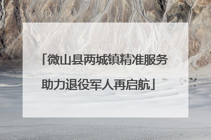 微山县两城镇精准服务助力退役军人再启航