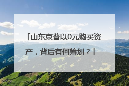 山东京普以0元购买资产，背后有何筹划？