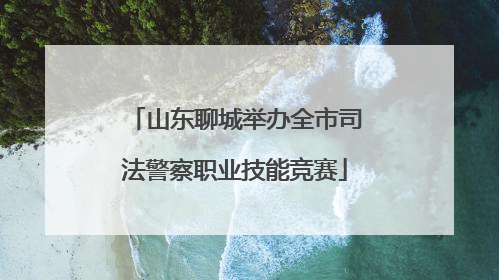 山东聊城举办全市司法警察职业技能竞赛
