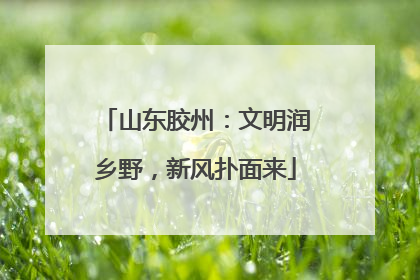 山东胶州：文明润乡野，新风扑面来