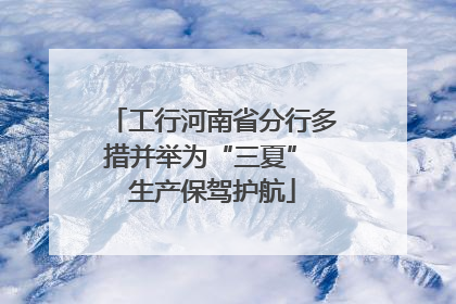 工行河南省分行多措并举为“三夏” 生产保驾护航