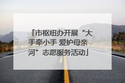 市枢纽办开展“大手牵小手 爱护母亲河”志愿服务活动