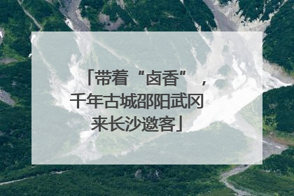 带着“卤香”，千年古城邵阳武冈来长沙邀客