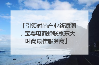 引领时尚产业新浪潮，宝尊电商蝉联京东大时尚最佳服务商
