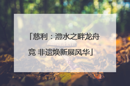慈利：澧水之畔龙舟竞 非遗焕新展风华