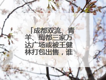 成都双流、青羊、蜀都三家万达广场或被王健林打包出售，谁将接手运营？