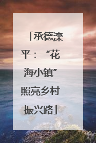 承德滦平：“花海小镇”照亮乡村振兴路