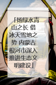 扬绿水青山之长 借冰天雪地之势 内蒙古根河市深入推进生态文明建设