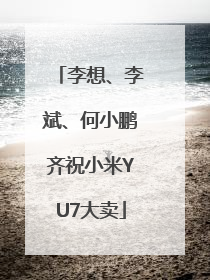 李想、李斌、何小鹏齐祝小米YU7大卖