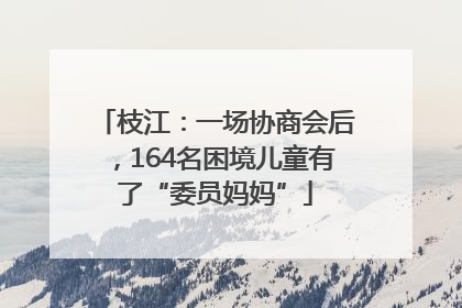 枝江：一场协商会后，164名困境儿童有了“委员妈妈”