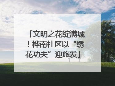 文明之花绽满城！桦南社区以“绣花功夫”迎旅发