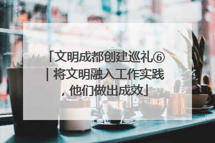 文明成都创建巡礼⑥｜将文明融入工作实践，他们做出成效