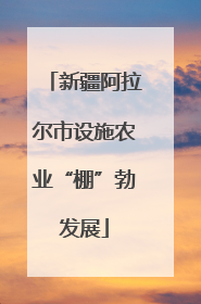 新疆阿拉尔市设施农业“棚”勃发展