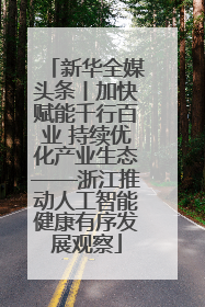 新华全媒头条丨加快赋能千行百业 持续优化产业生态——浙江推动人工智能健康有序发展观察