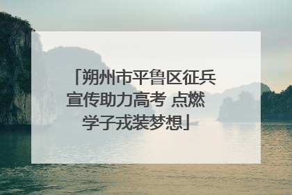 朔州市平鲁区征兵宣传助力高考 点燃学子戎装梦想