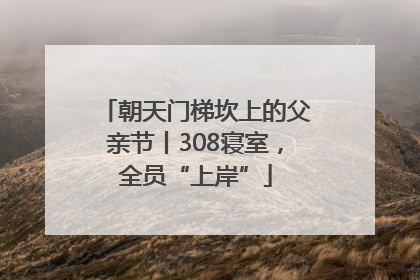 朝天门梯坎上的父亲节丨308寝室，全员“上岸”