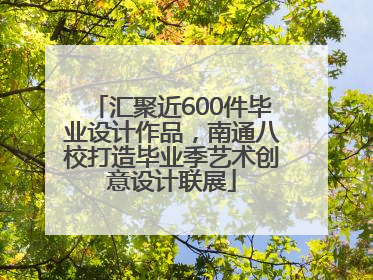汇聚近600件毕业设计作品，南通八校打造毕业季艺术创意设计联展