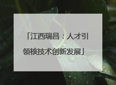 江西瑞昌：人才引领核技术创新发展