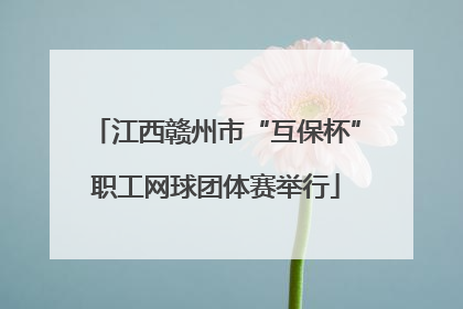 江西赣州市“互保杯”职工网球团体赛举行