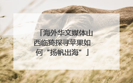 海外华文媒体山西临猗探寻苹果如何“扬帆出海”
