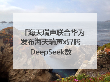 海天瑞声联合华为发布海天瑞声x昇腾DeepSeek数据飞轮智能体