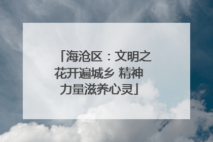 海沧区：文明之花开遍城乡 精神力量滋养心灵