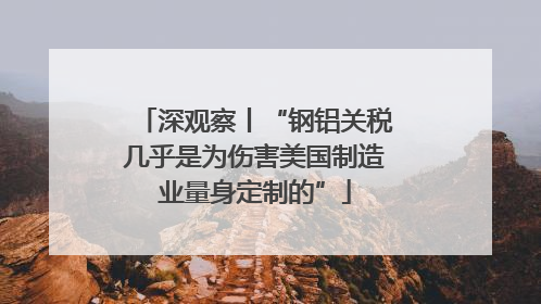 深观察丨“钢铝关税几乎是为伤害美国制造业量身定制的”