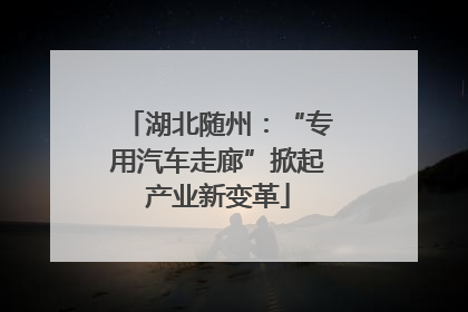 湖北随州：“专用汽车走廊”掀起产业新变革