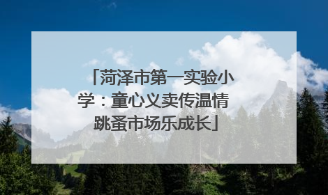 菏泽市第一实验小学：童心义卖传温情 跳蚤市场乐成长