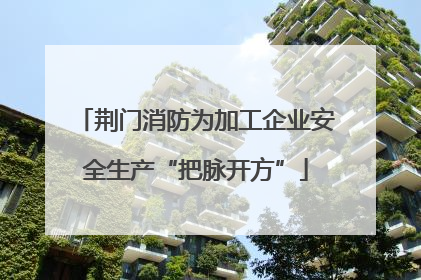 荆门消防为加工企业安全生产“把脉开方”