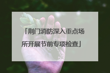 荆门消防深入重点场所开展节前专项检查