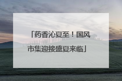 药香沁夏至！国风市集迎接盛夏来临
