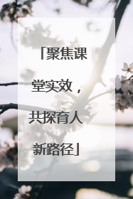 聚焦课堂实效，共探育人新路径