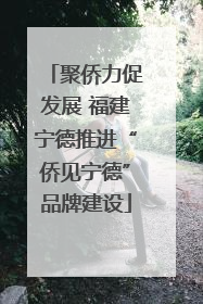 聚侨力促发展 福建宁德推进“侨见宁德”品牌建设