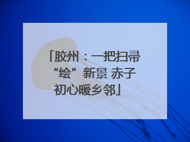 胶州：一把扫帚“绘”新景 赤子初心暖乡邻