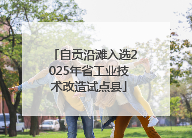 自贡沿滩入选2025年省工业技术改造试点县