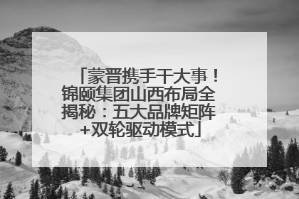 蒙晋携手干大事！锦颐集团山西布局全揭秘：五大品牌矩阵+双轮驱动模式