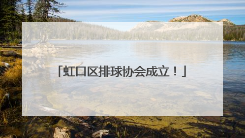 虹口区排球协会成立！