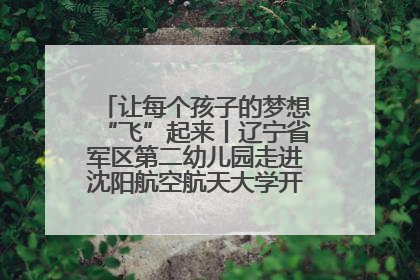 让每个孩子的梦想“飞”起来丨辽宁省军区第二幼儿园走进沈阳航空航天大学开展爱国主义教育