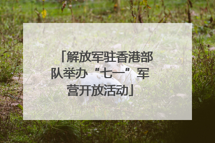 解放军驻香港部队举办“七一”军营开放活动